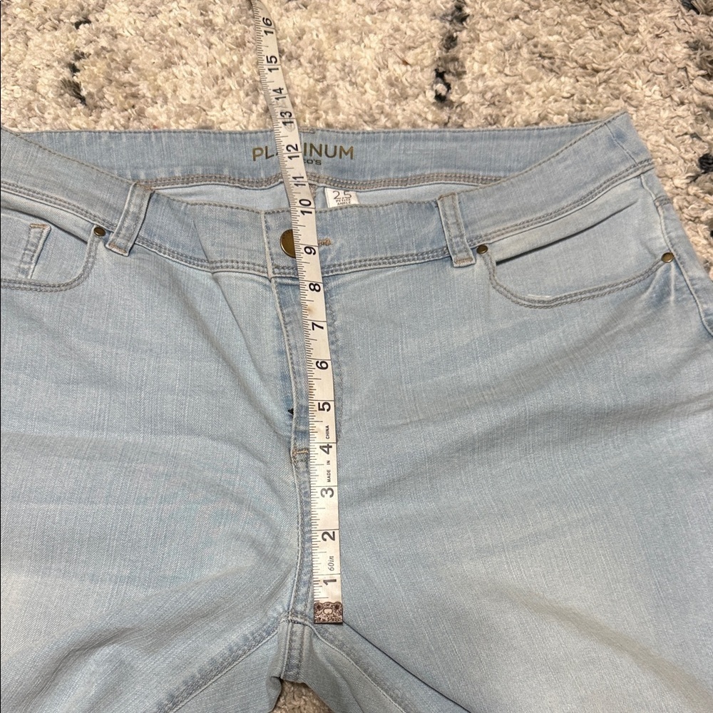 Chico's Light Blue Straight Leg Jeans - Picture 7 of 10